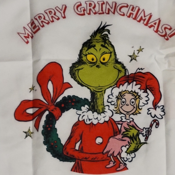 Merry Christmas Drawstring Cinch Bag Backpack Christmas Grinch 💚 C4 - Picture 3 of 7